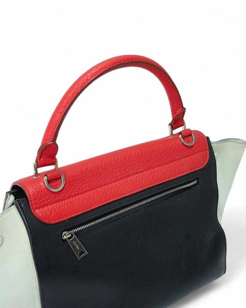 Celine Trapeze Medium Tricolor Rossa en venta 5
