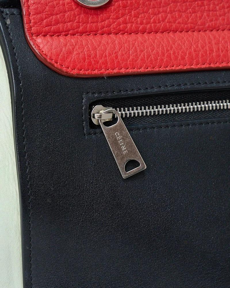 Celine Trapeze Medium Tricolor Rossa en venta 9
