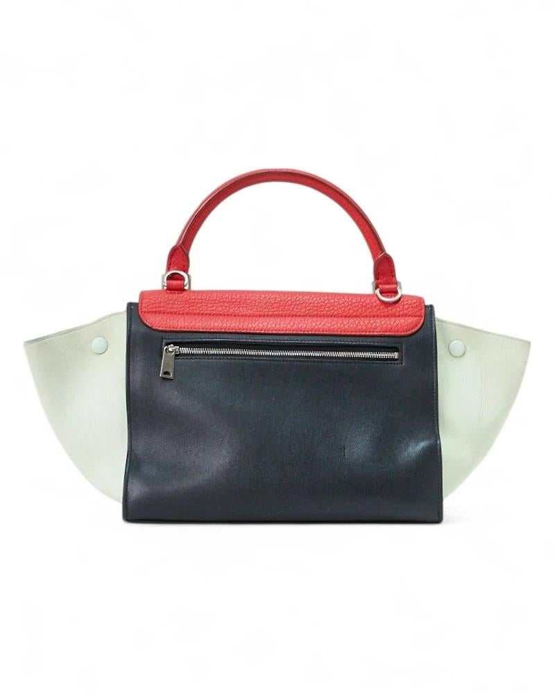 De las mujeres Celine Trapeze Medium Tricolor Rossa en venta