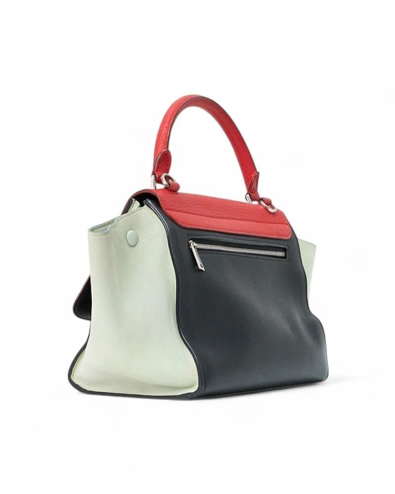 Celine Trapeze Medium Tricolor Rossa en venta 1
