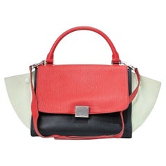 Celine Trapeze Medium Tricolor Rossa