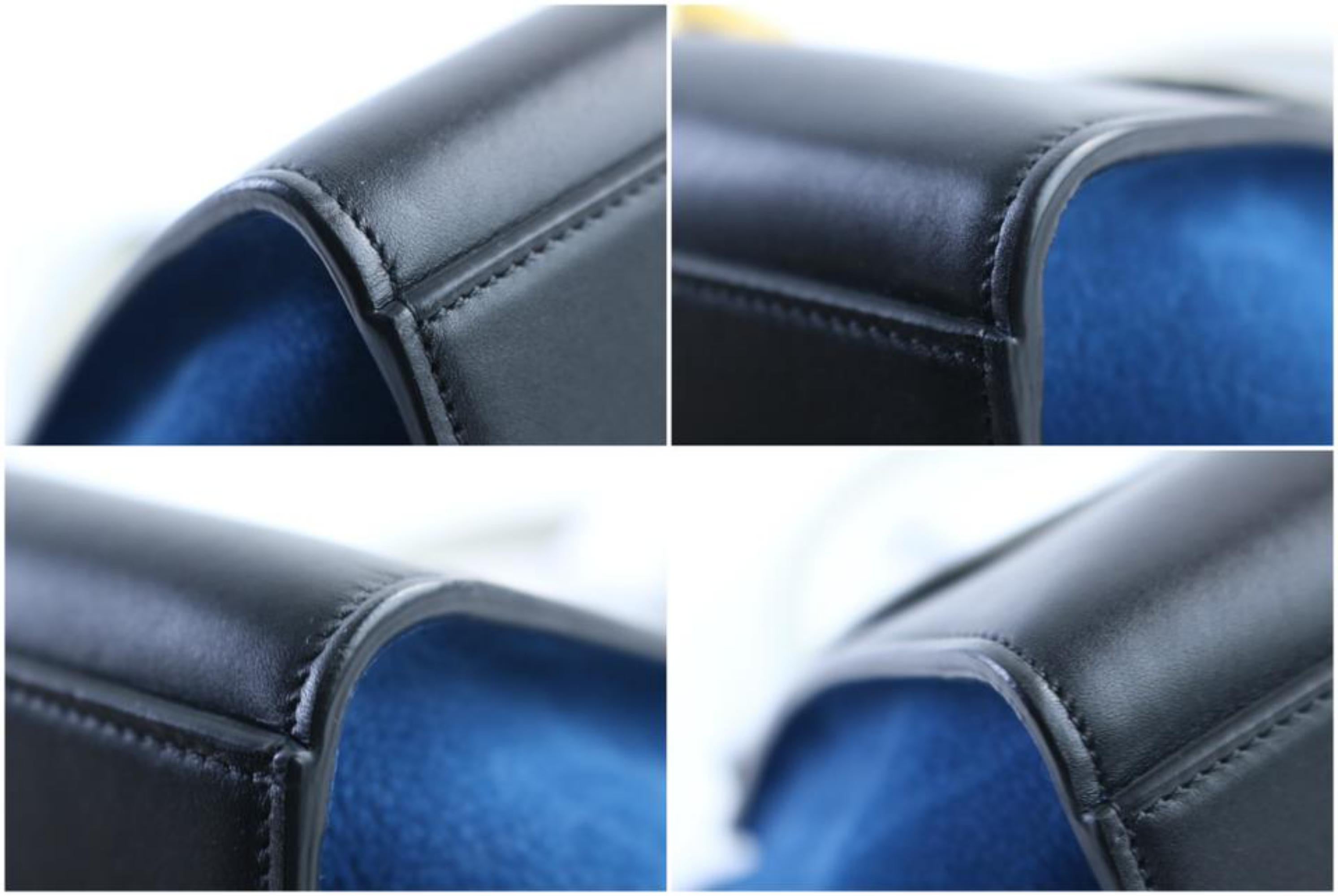 Céline Trapeze Tri-color 2way 30cer0501 Multicolor Suede Leather Cross Body Bag For Sale 6