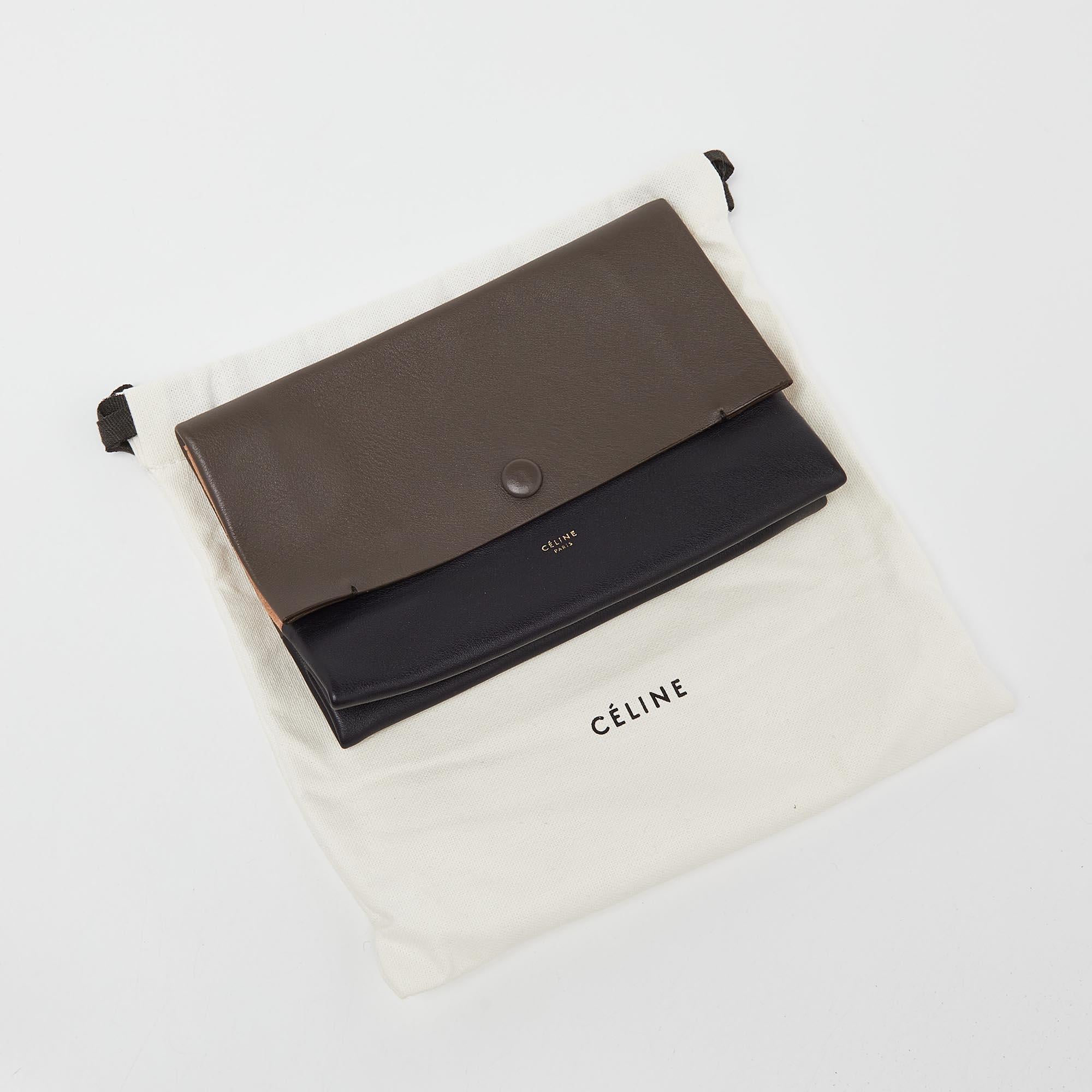 Celine Tri Color Leather All Soft Flap Shoulder Bag 5