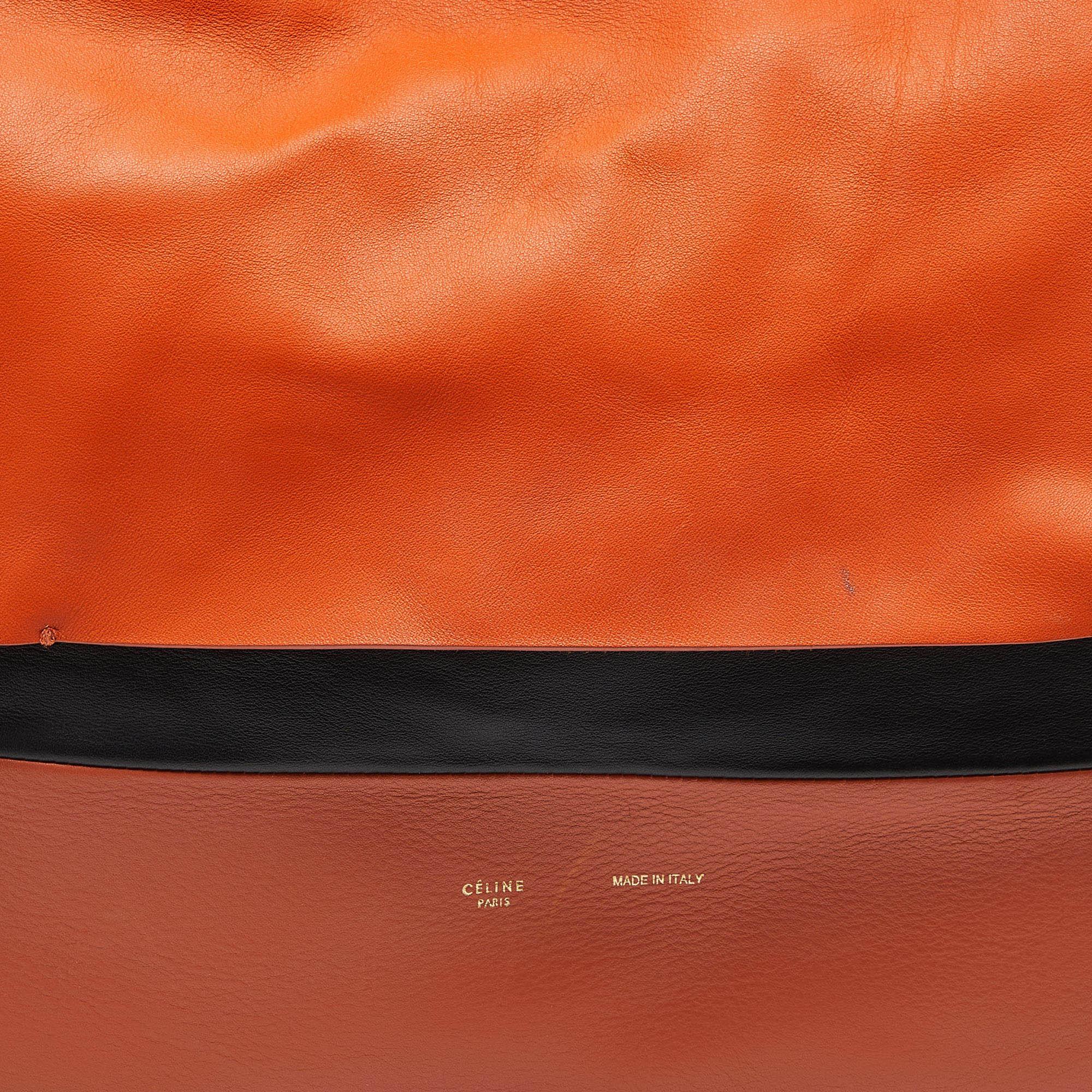 Celine Tri Color Leather All Soft Shoulder Bag For Sale 6