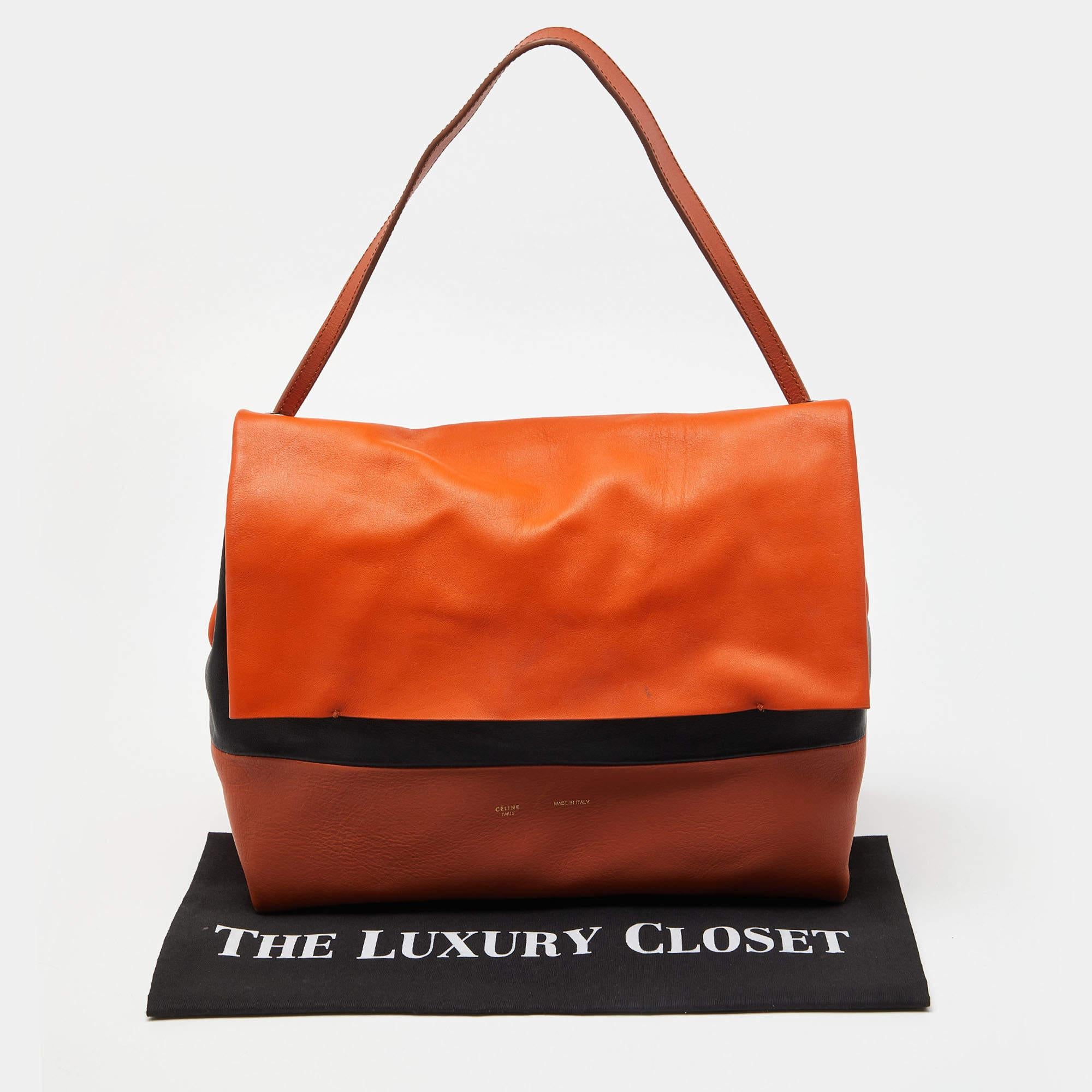 Celine Tri Color Leather All Soft Shoulder Bag For Sale 7