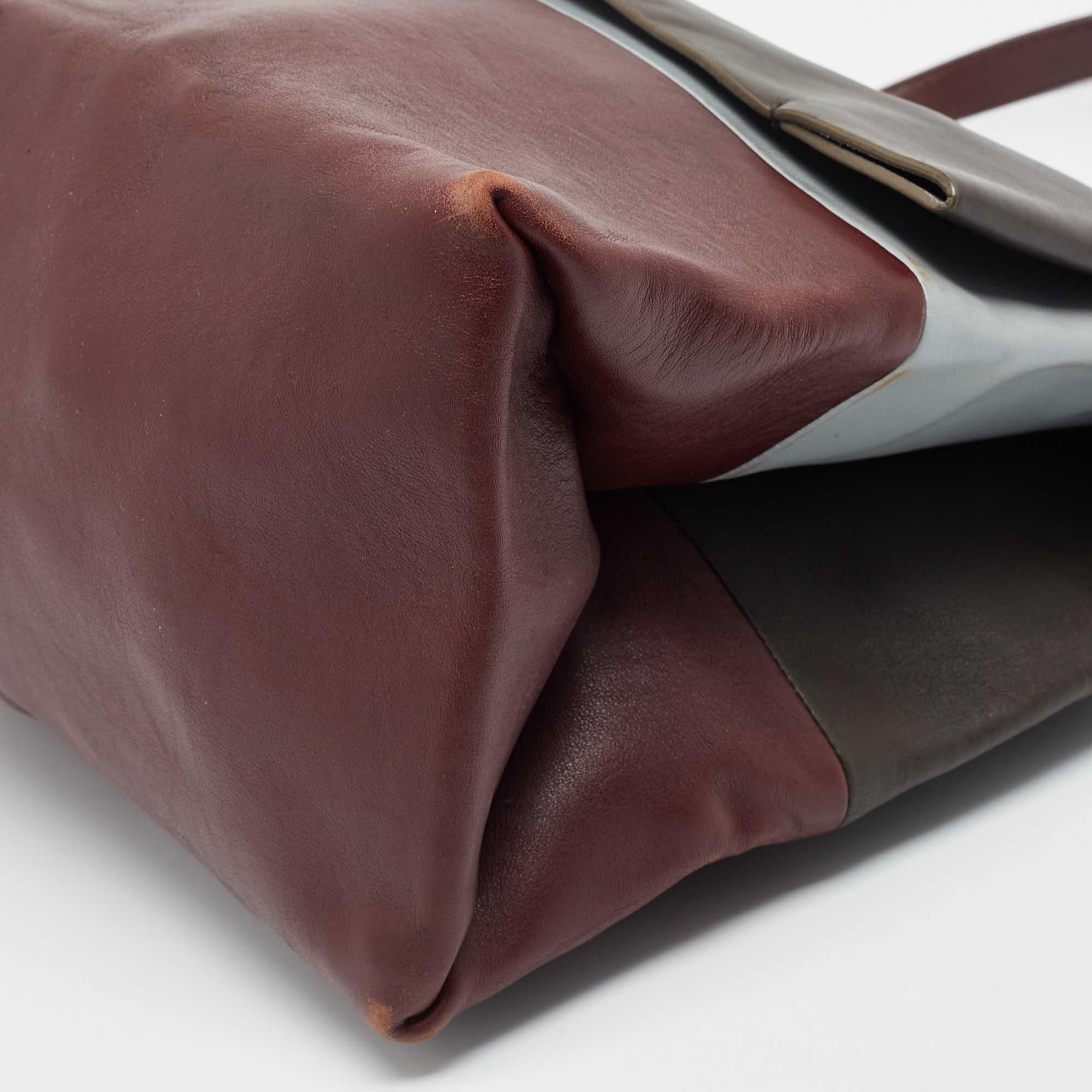 Celine Tri Color Leather All Soft Shoulder Bag 2