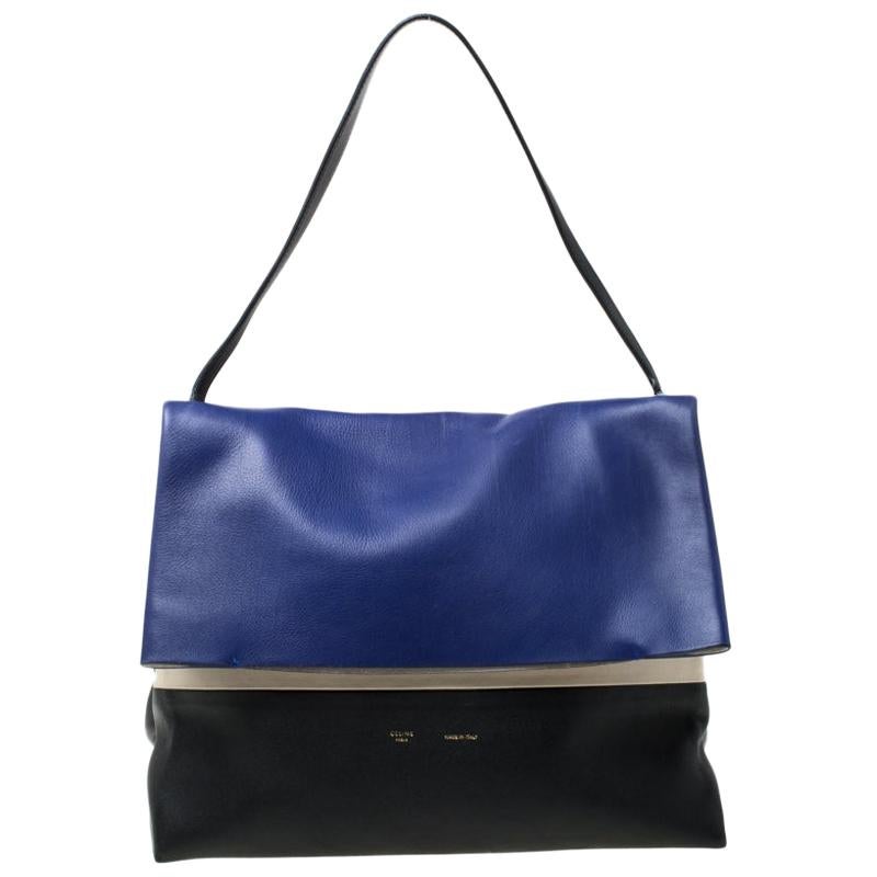 Celine Tri Color Leather All Soft Shoulder Bag