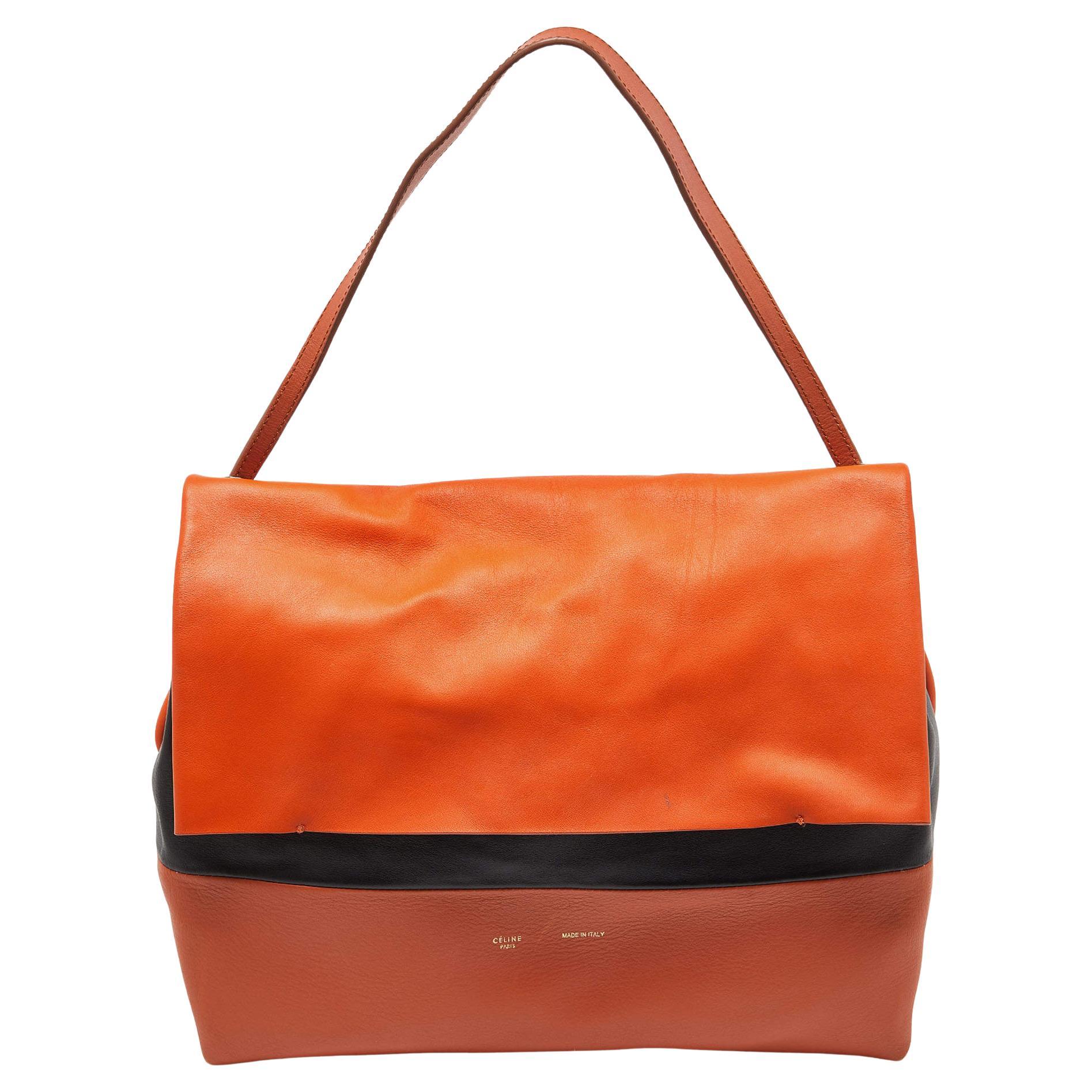 Celine Tri Color Leather All Soft Shoulder Bag For Sale