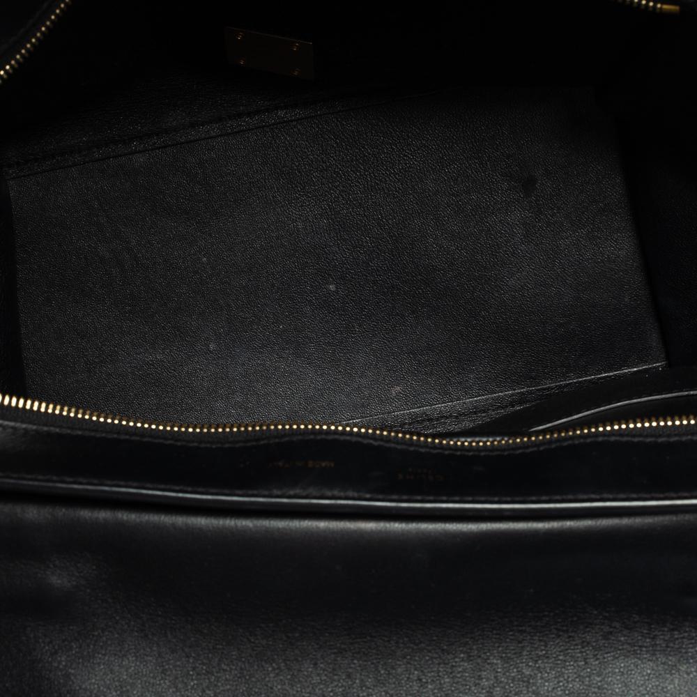Celine Tri Color Leather and Canvas Medium Trapeze Bag 6