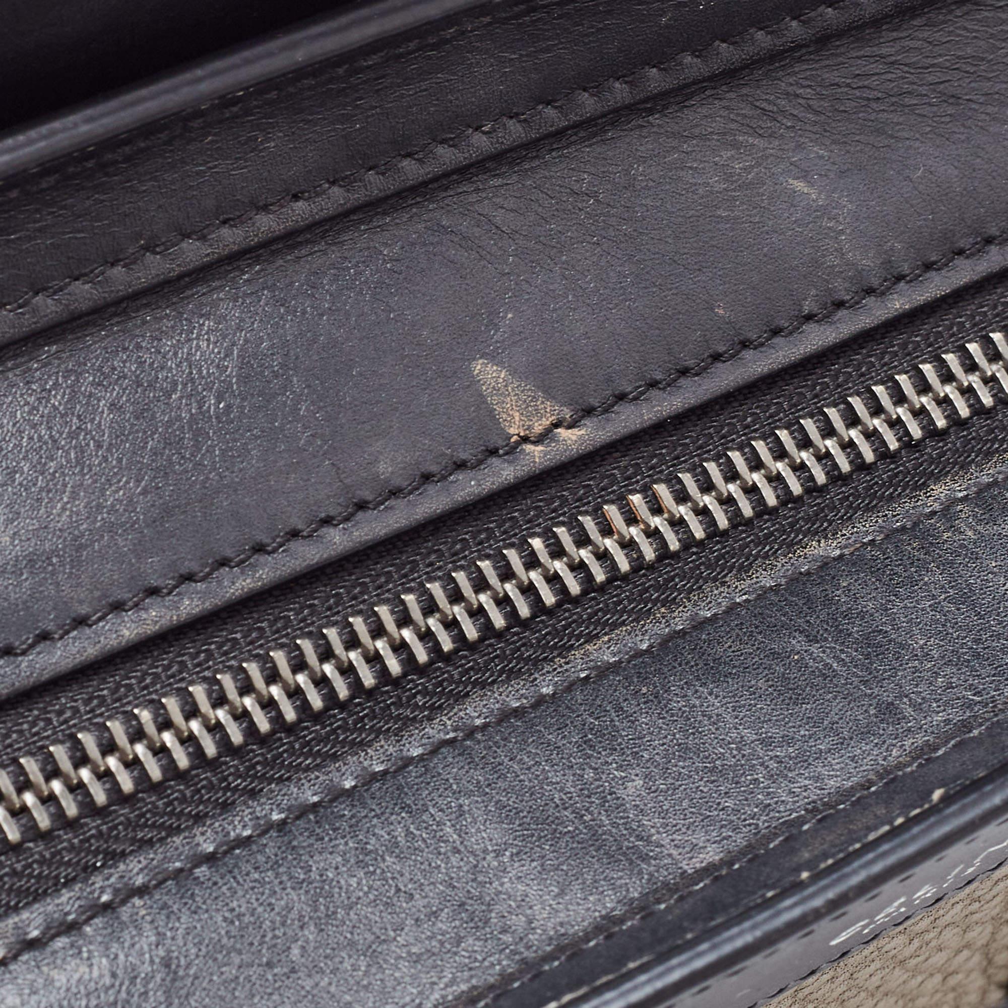 Celine Tri Color Leather and Nubuck Nano Luggage Tote For Sale 4