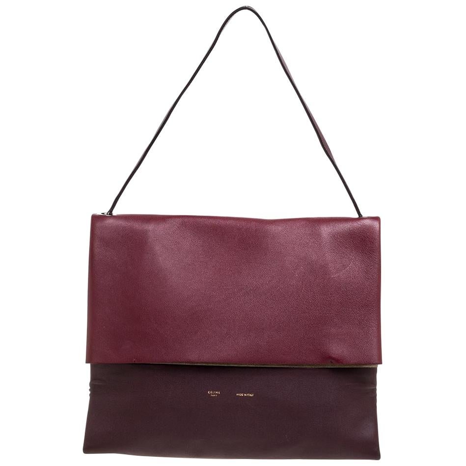 Celine Tri Color Leather And Suede All Soft Shoulder Bag