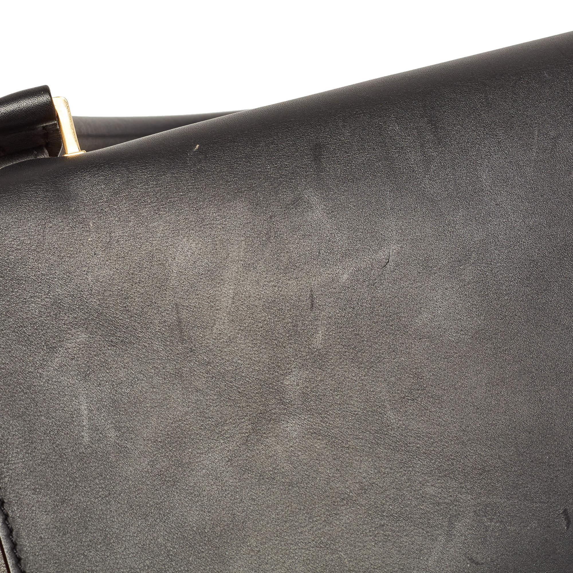 Celine Tri Color Leather and Suede Medium Trapeze Bag 14