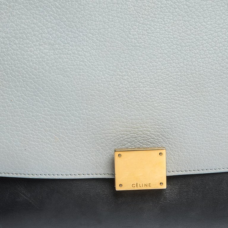 Celine Tri Color Leather and Suede Medium Trapeze Bag at 1stDibs ...