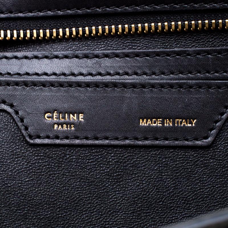 Celine Tri Color Leather and Suede Medium Trapeze Bag 2