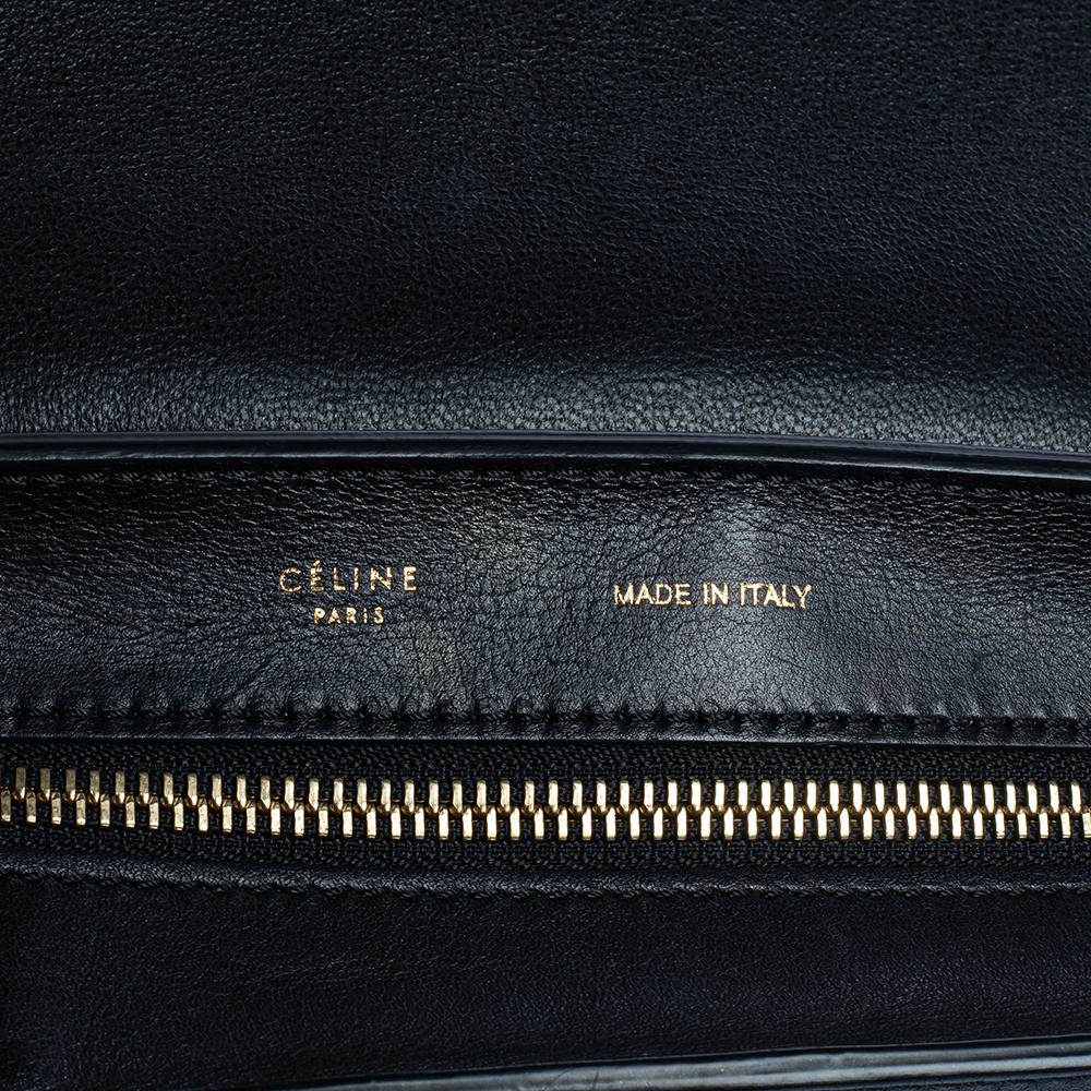 Celine Tri Color Leather and Suede Medium Trapeze Bag 4