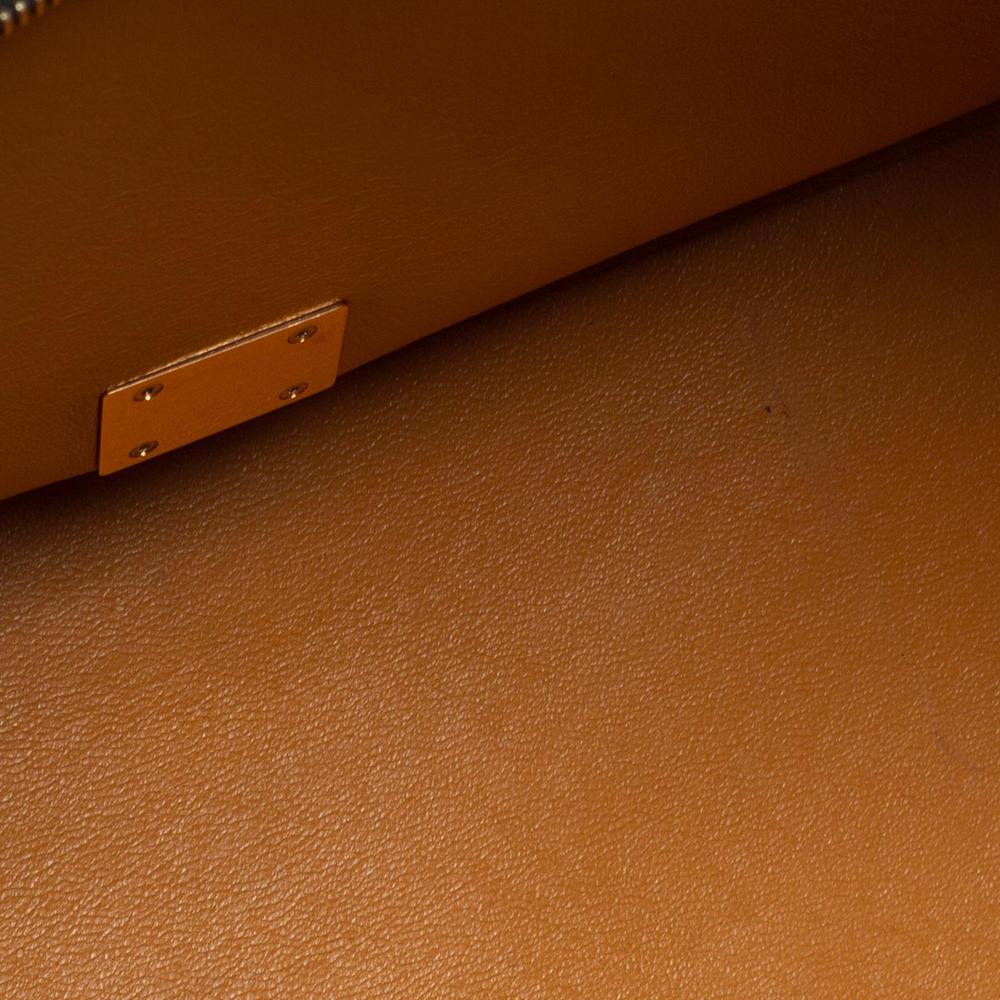 Celine Tri Color Leather and Suede Medium Trapeze Top Handle Bag 6