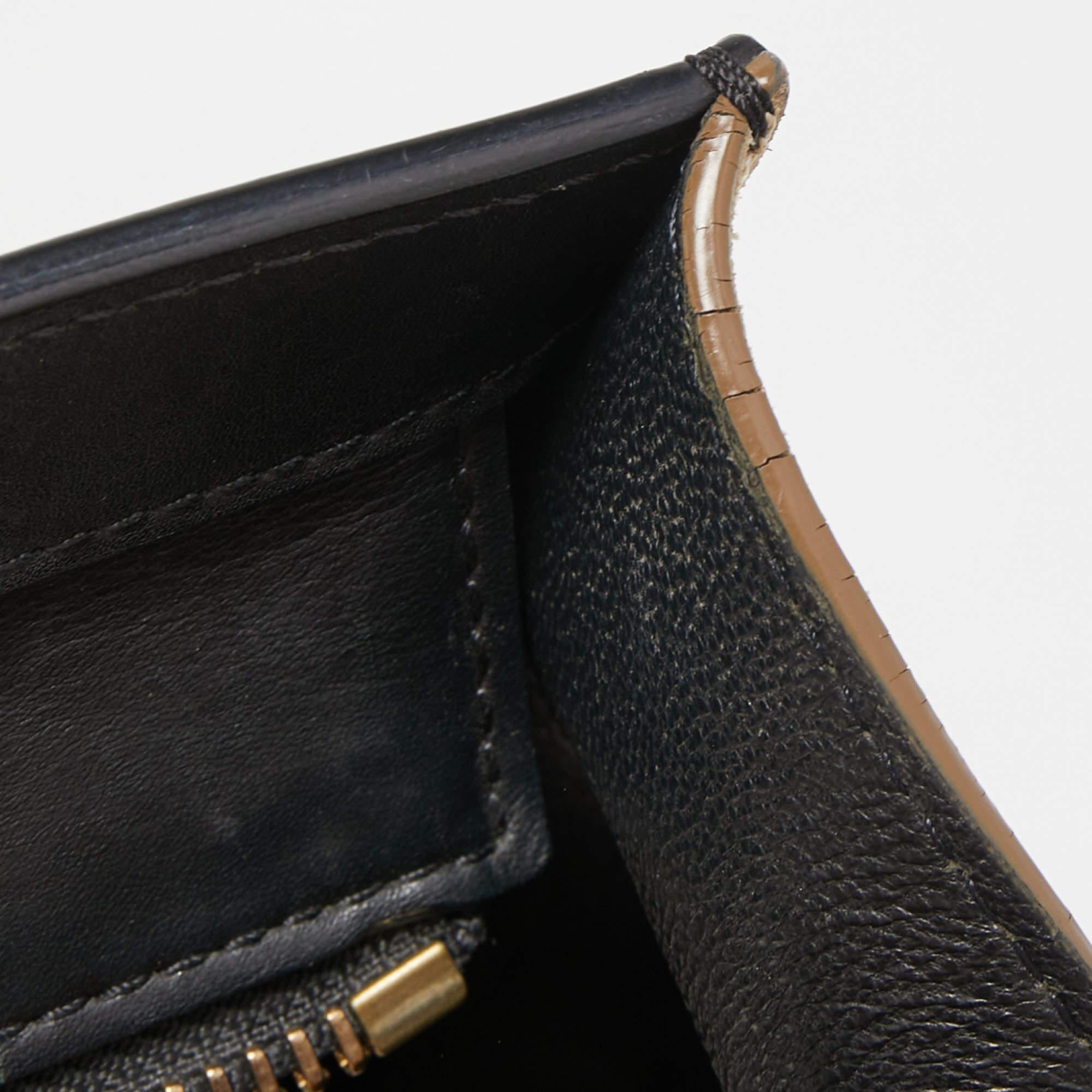 Celine Tri Color Leather and Suede Mini Luggage Tote In Good Condition In Dubai, Al Qouz 2