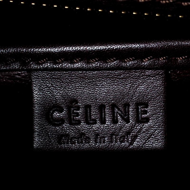 Celine Tri Color Leather and Suede Nano Luggage Tote 2