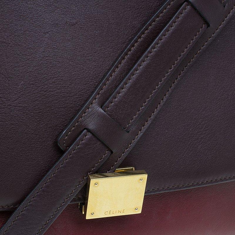 Celine Tri Color Leather/Canvas Medium Trapeze Bag 9