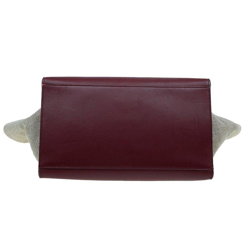 Celine Tri Color Leather/Canvas Medium Trapeze Bag 12
