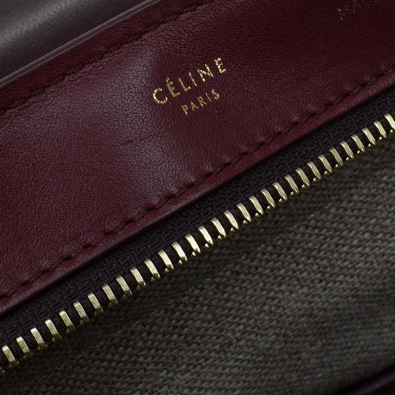 Celine Tri Color Leather/Canvas Medium Trapeze Bag 1