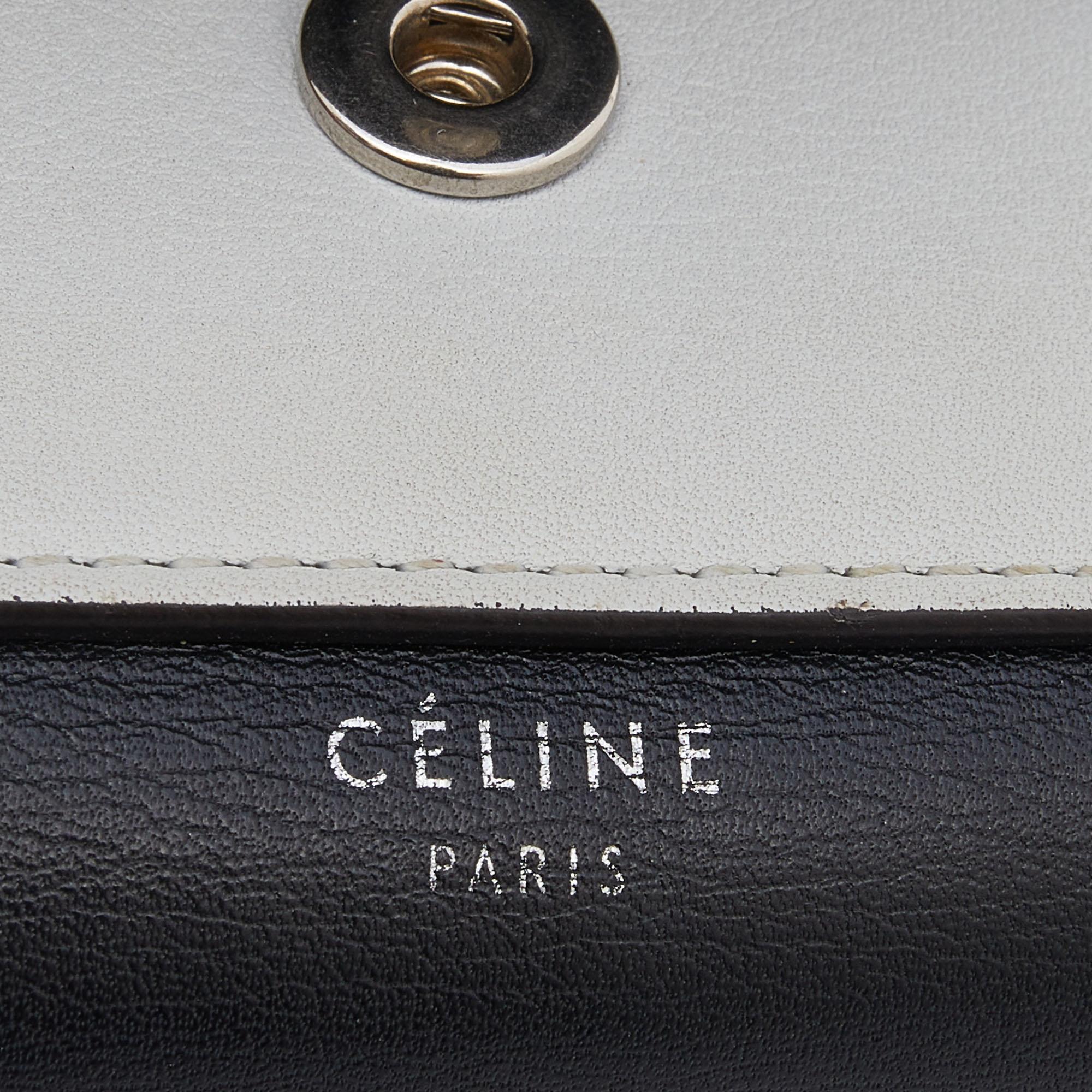 Women's Celine Tri Color Leather Envelope Flap Wallet