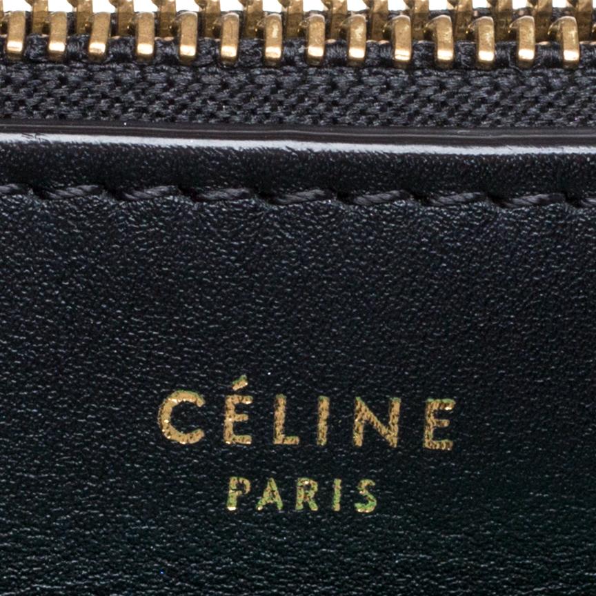 Celine Tri Color Leather Medium Pocket Chain Shoulder Bag 5