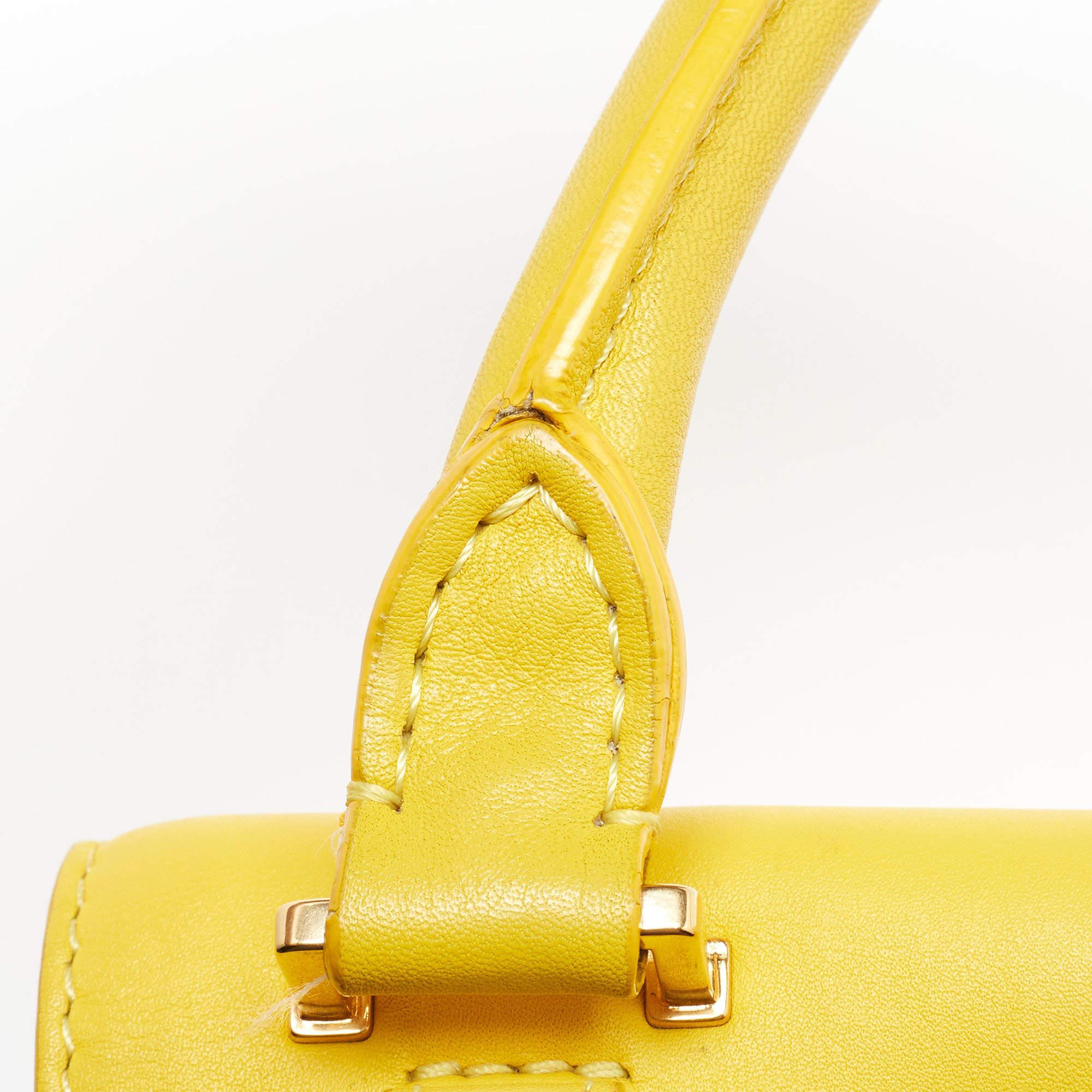 Celine Tri Color Leather Medium Trapeze Bag For Sale 5