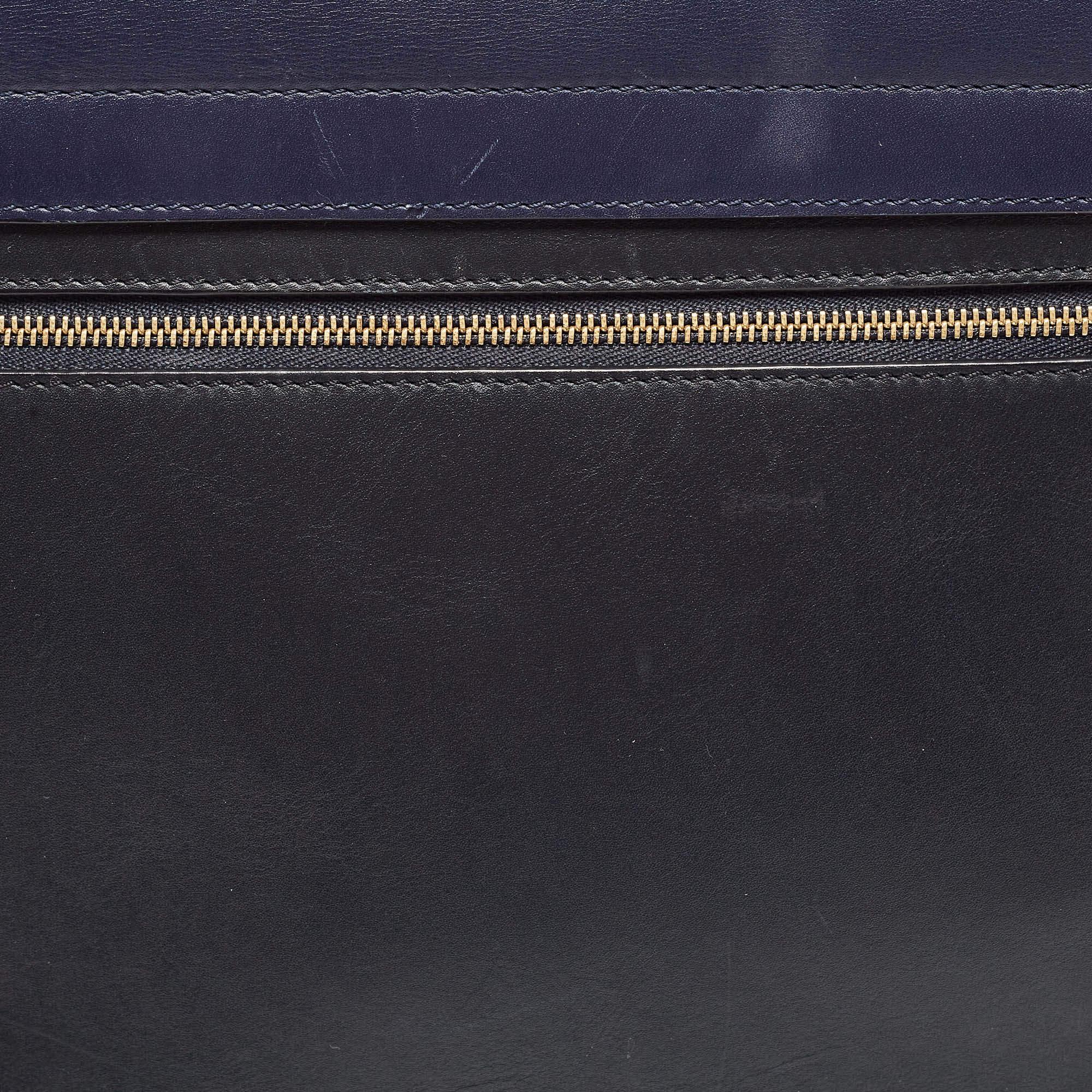 Celine Tri Color Leather Medium Trapeze Bag 6