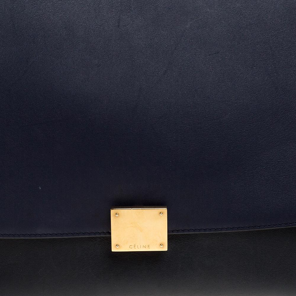 Celine Tri Color Leather Medium Trapeze Bag 6