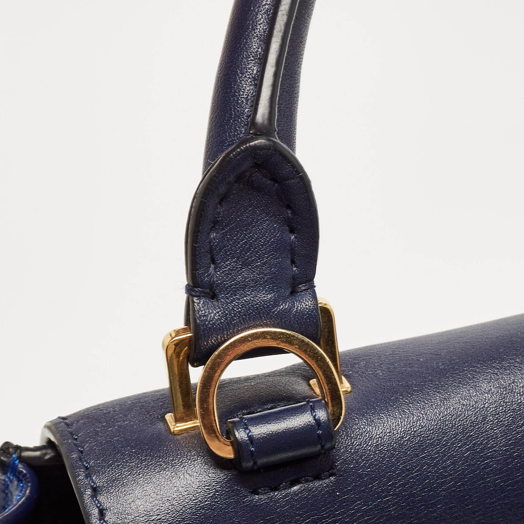 Celine Tri Color Leather Medium Trapeze Bag 13