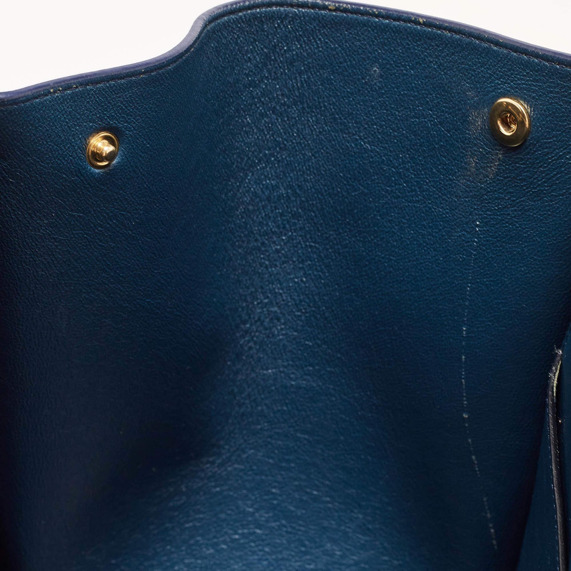 Celine Tri Color Leather Medium Trapeze Bag 15
