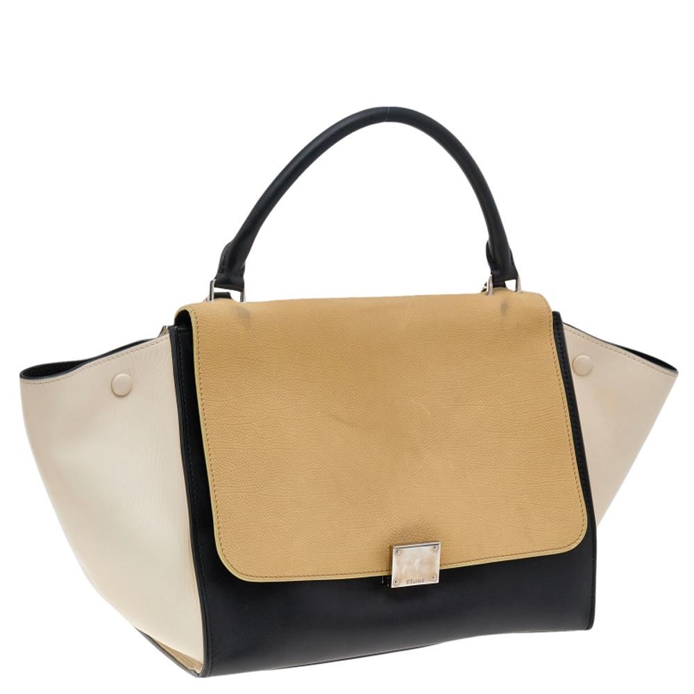 celine tricolor trapeze bag