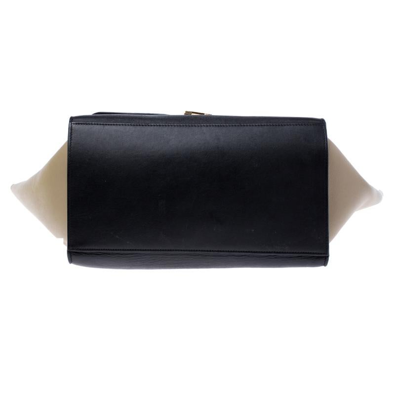 Women's Celine Tri Color Leather Medium Trapeze Bag