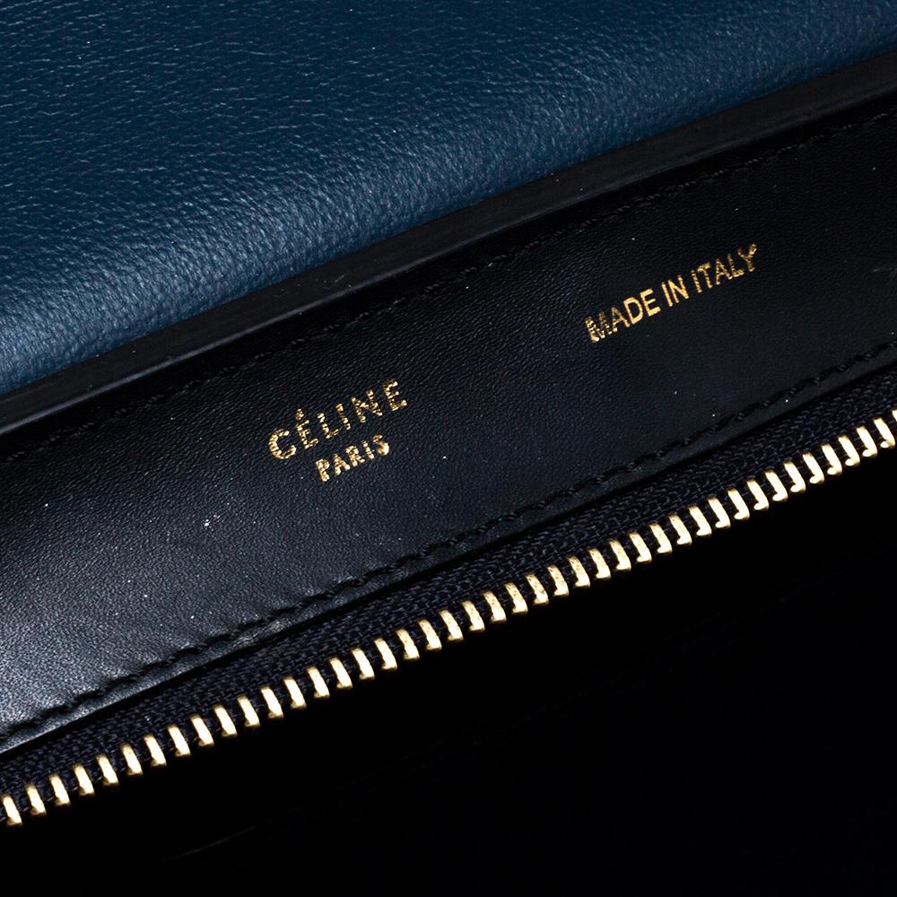 Celine Tri Color Leather Medium Trapeze Bag 3