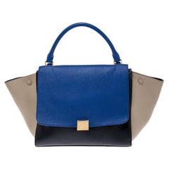 Celine - Sac trapèze moyen en cuir tricolore