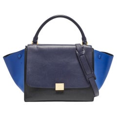 Celine Tri Color Leather Medium Trapeze Bag