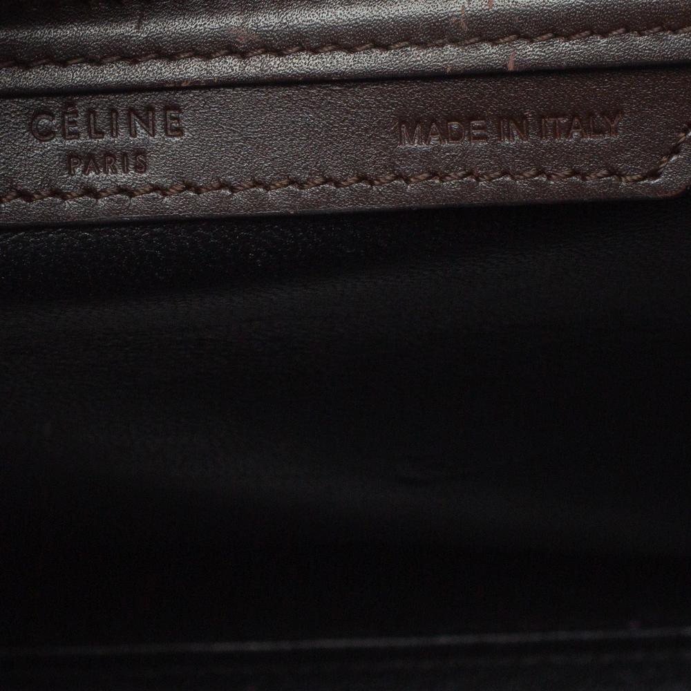 Celine Tri Color Leather Micro Luggage Tote 5