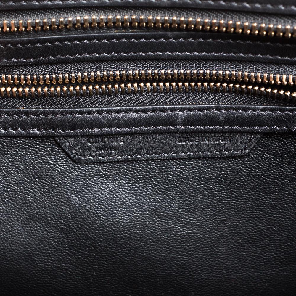 Celine Tri Color Leather Micro Luggage Tote 6
