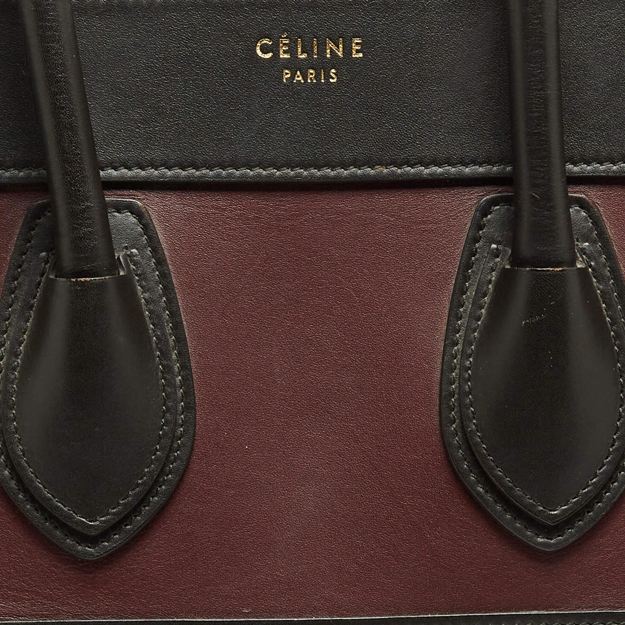 Celine Tri Color Leather Micro Luggage Tote 11