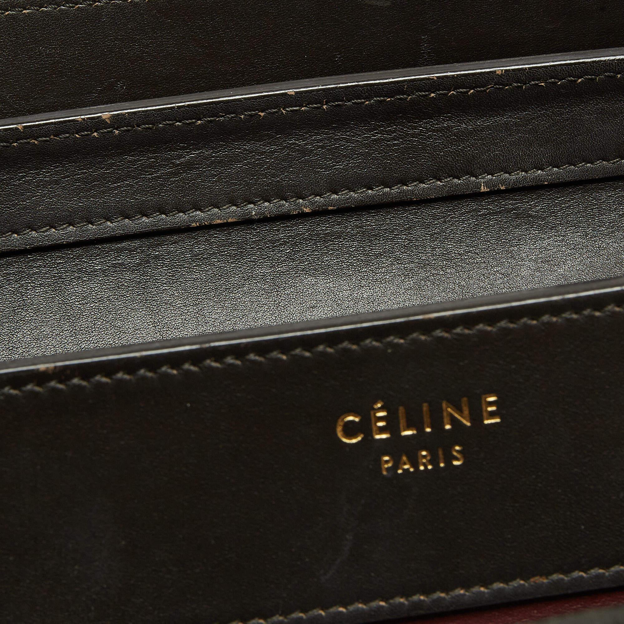 Celine Tri Color Leather Micro Luggage Tote 12