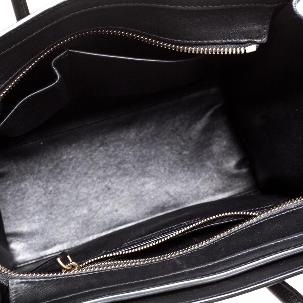 Celine Tri Color Leather Micro Luggage Tote 1