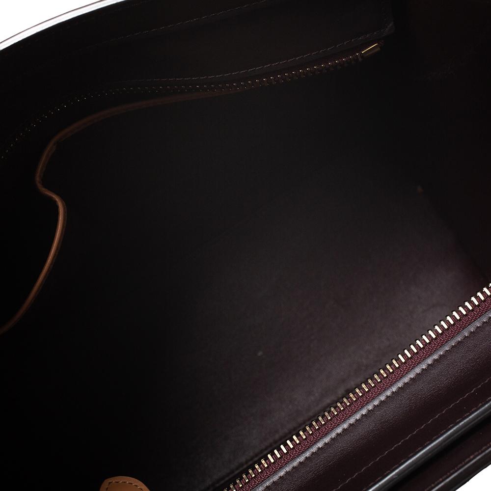 Celine Tri Color Leather Micro Luggage Tote In Good Condition In Dubai, Al Qouz 2