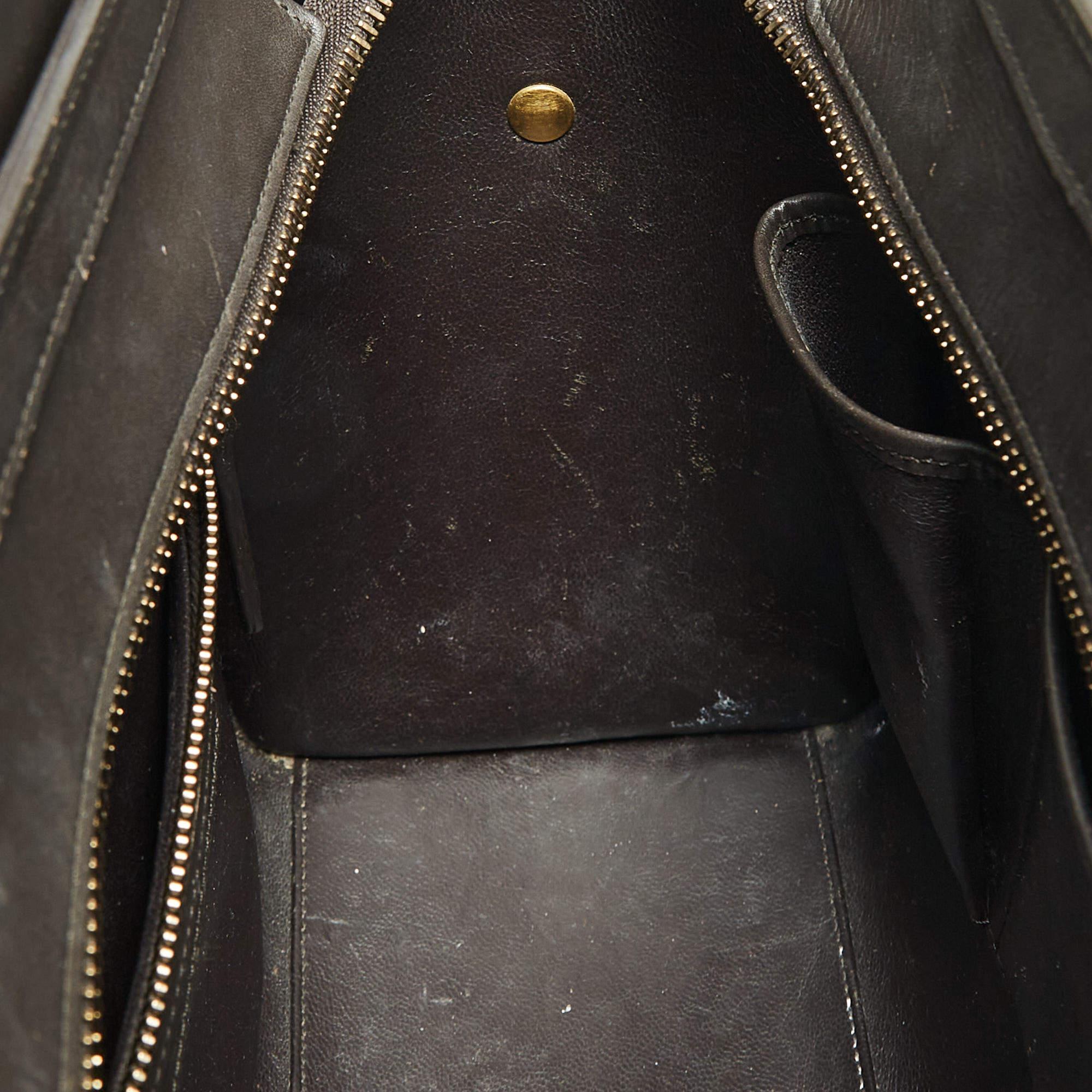 Celine Tri Color Leather Micro Luggage Tote 5