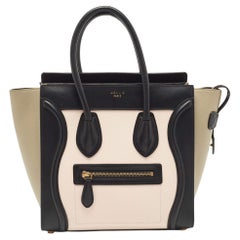 Celine Tri Color Leder Micro Luggage Tote