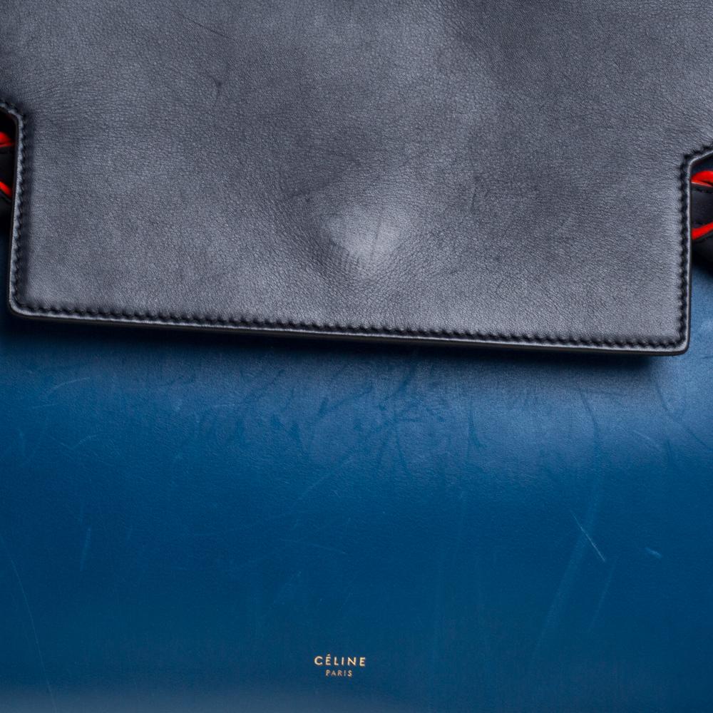 Celine Tri Color Leather Mini Belt Top Handle Bag 2