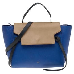 Celine Tri Color Leather Mini Belt Top Handle Bag