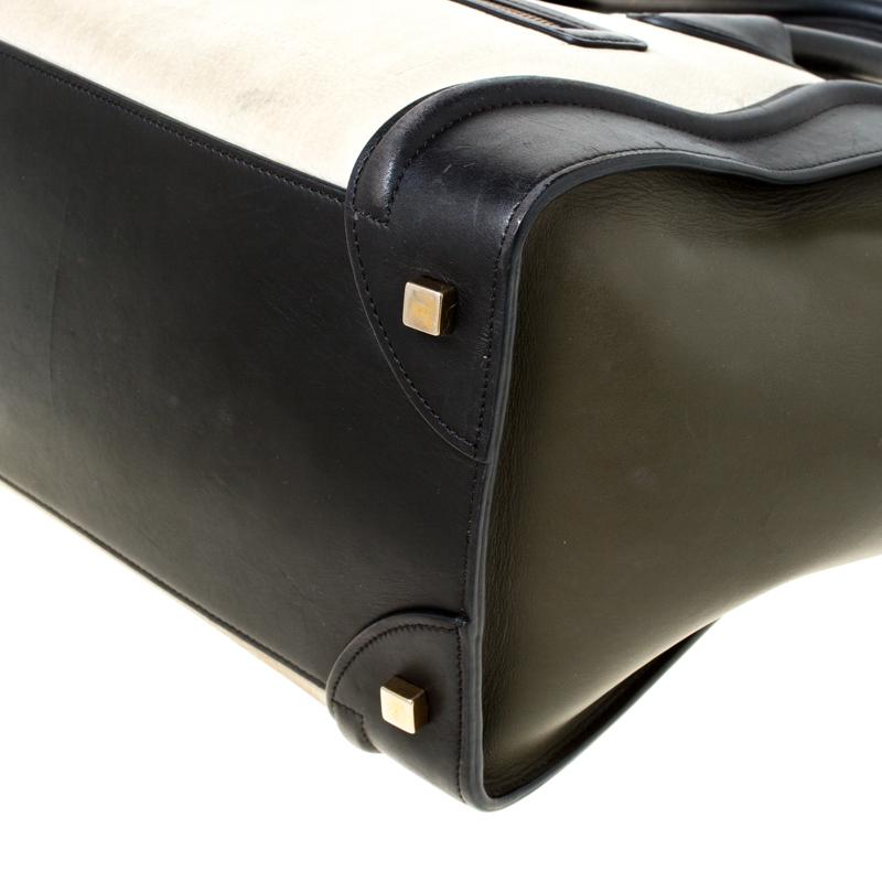 Celine Tri Color Leather Mini Luggage Tote 5