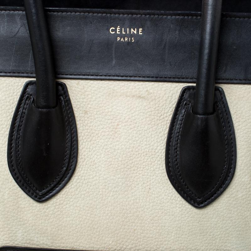 Celine Tri Color Leather Mini Luggage Tote 1