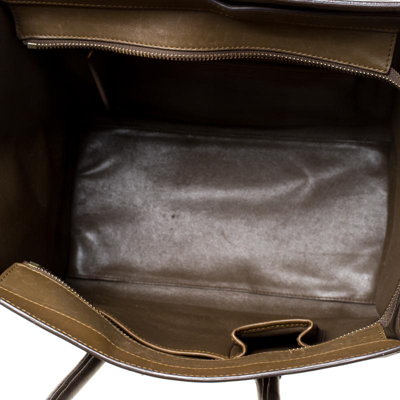 Celine Tri Color Leather Mini Luggage Tote 2